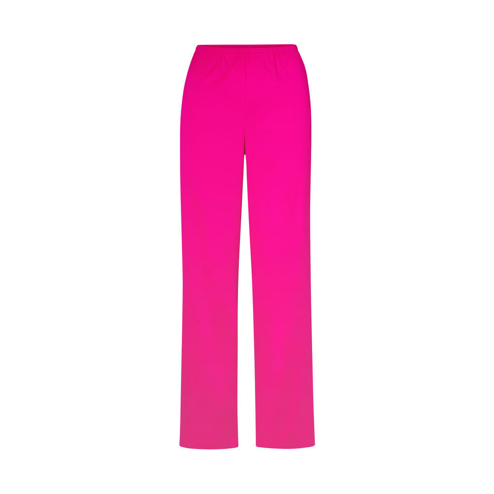 Skims WOVEN SHINE Pants Raspberry | CDNV72419